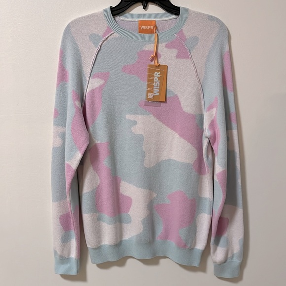 NWT WISPR by Brodie Camo Sweatshirt - Aqua Mist - Size XS - Picture 4 of 11